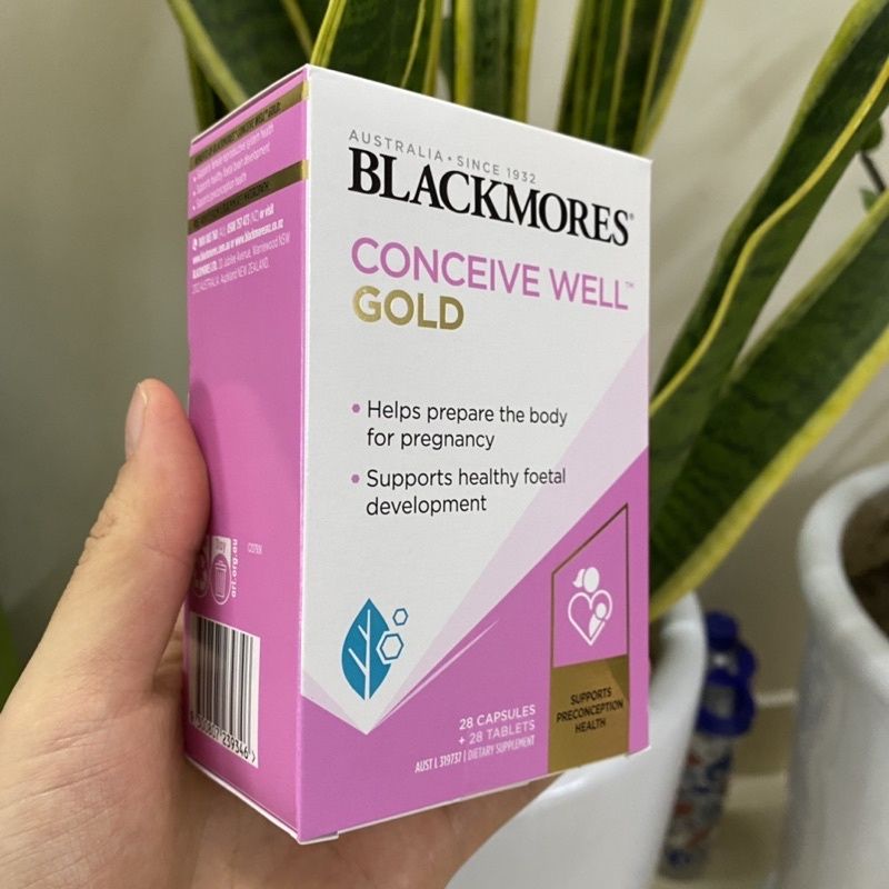 Viên uống bổ trứng Conceive Well Gold Blackmores Úc,hỗ trợ tăng khả năng thụ thai cho nữ giới
