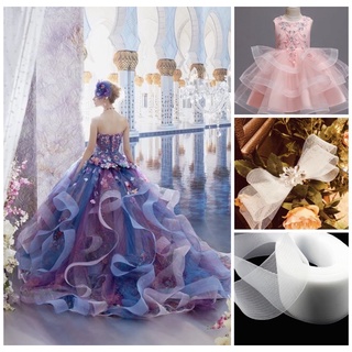 Nẹp cước chân váy, nẹp lưới, nẹp tạo phồng chân váy( cuộn hơn 40m)