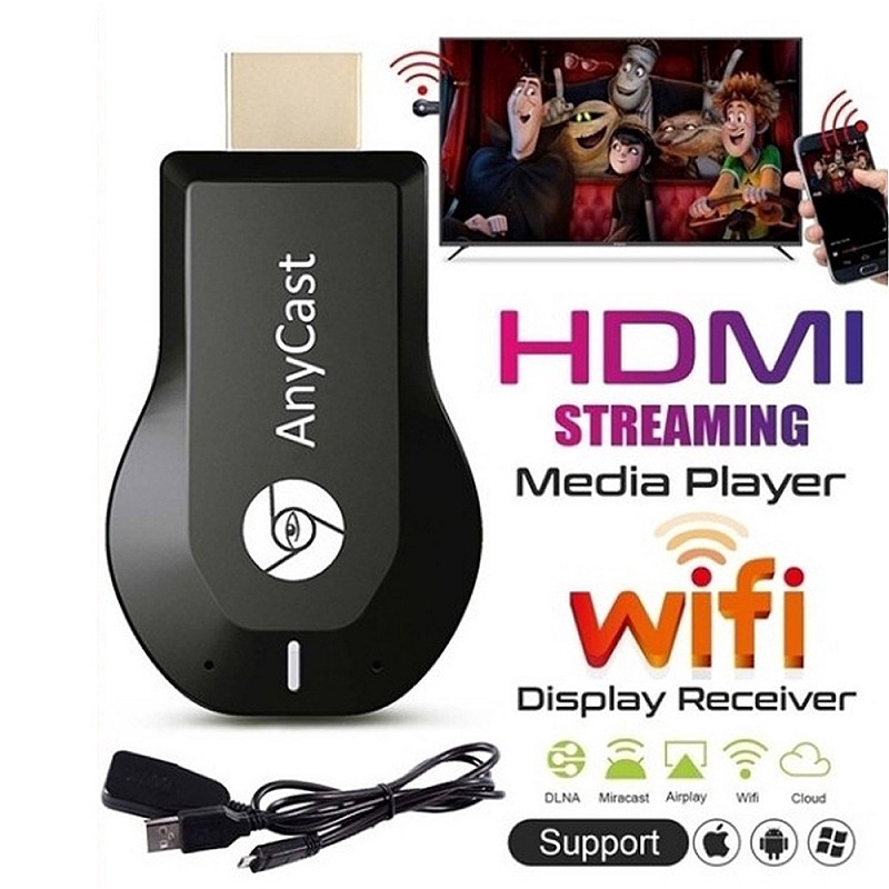 Thiết Bị Chia Sẻ Hình Ảnh Anycast M2 M4 M9 Plus Wifi Dongle Hdmi Không Dây Kèm Phụ Kiện