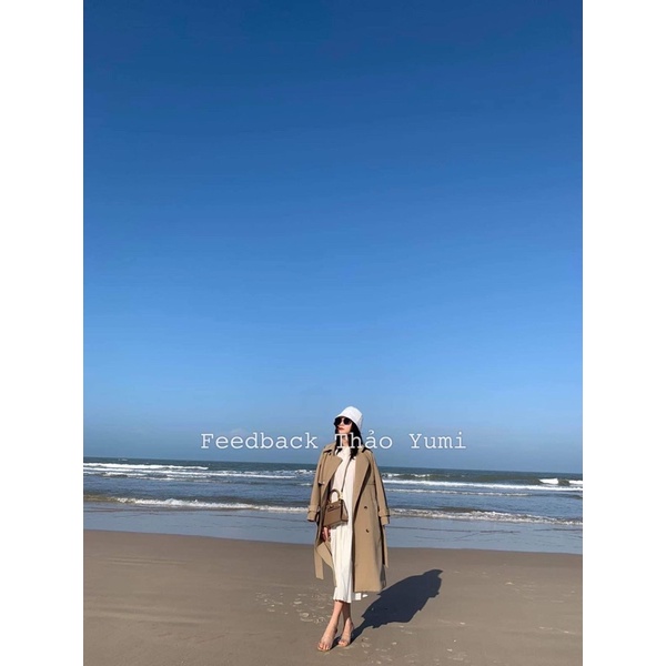 Áo mangto kaki đai tay cao cấp chuẩn VANE