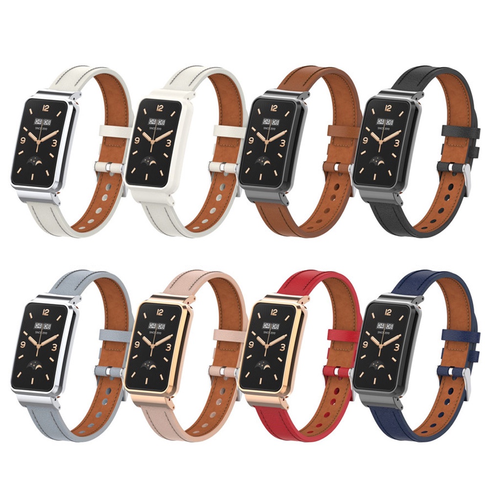 Dây Đeo Da Thay Thế Cho Đồng Hồ Thông Minh Xiaomi Mi Band 7 Pro