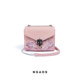 Túi xách NGAOS Heaven Flapbag Nude Pink - medium size