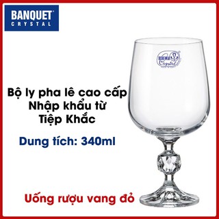 Bộ ly Claudia uống vang đỏ dung tích 340ml (CLA340)