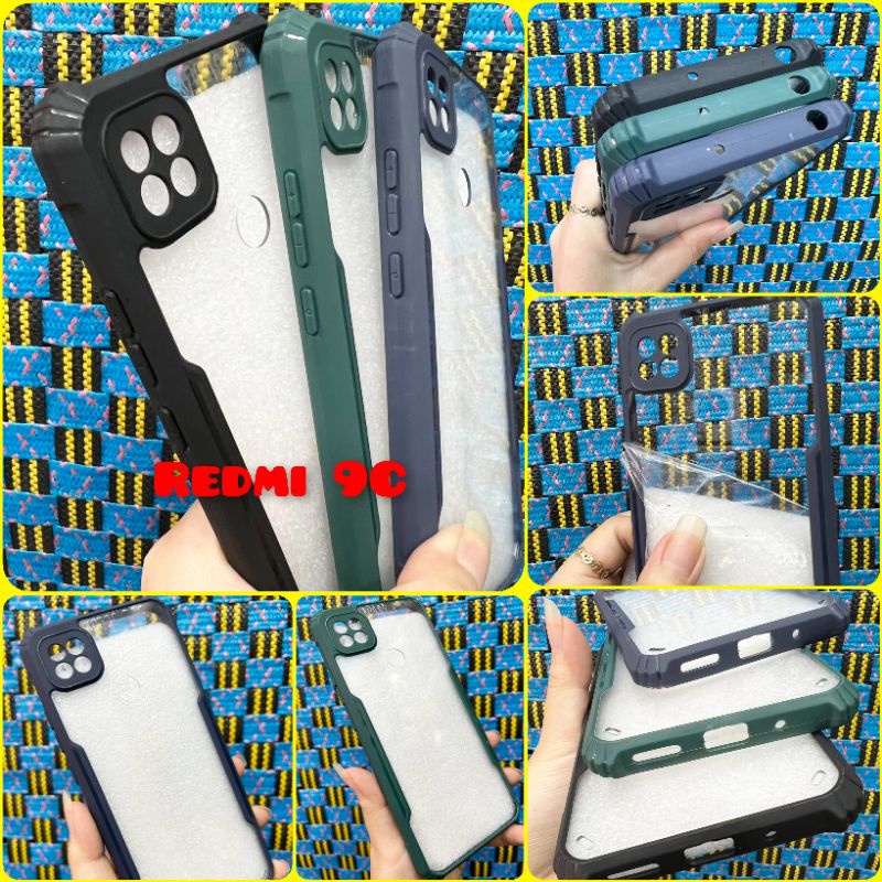Ốp lưng Xiaomi Redmi 9C viền dẻo màu chống sốc lưng trong chống ố vàng