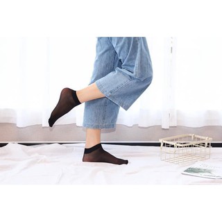 10 đôi tất da chân nữ mỏng siêu dai ( bó 10 đôi tất giấy Hàn Quốc mác tím )