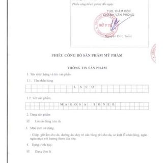 SỮA RỬA MẶT MAROSA LACO