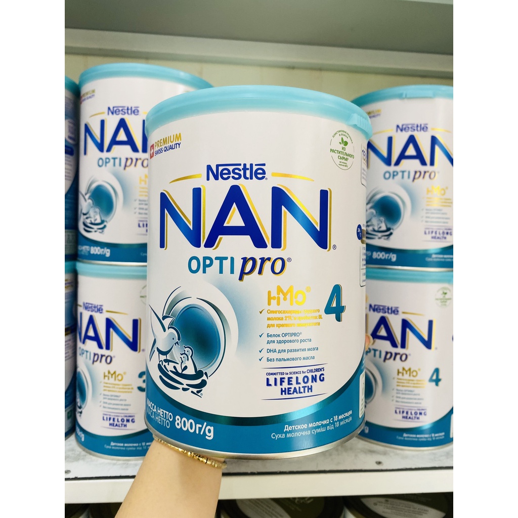 Sữa bột Nan Nga Đủ Số 1,2,3,4 800g mẫu HMO