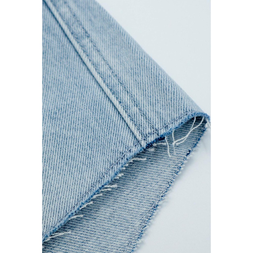 Quần jean shorts xanh nhạt RAW JEAN SHORTS LIGHT BLUE