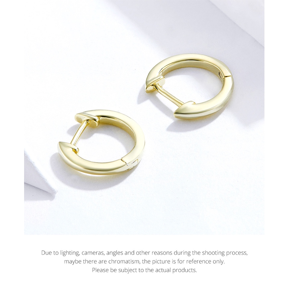 Cặp bông tai BAMOER bạc 925 thời trang đơn giản dành cho nữ