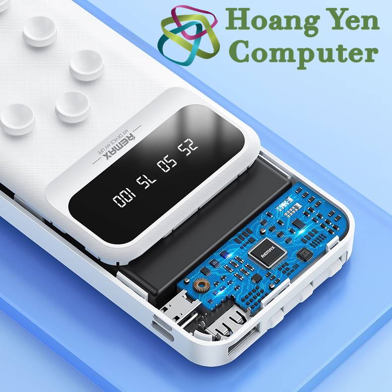 Sạc Dự Phòng Remax RPP-27 10000mAh (Tích Hợp 3 Đầu Cáp, Lỗi Polymer Siêu Bền) - BH 12 Tháng - Hoàng Yến Computer