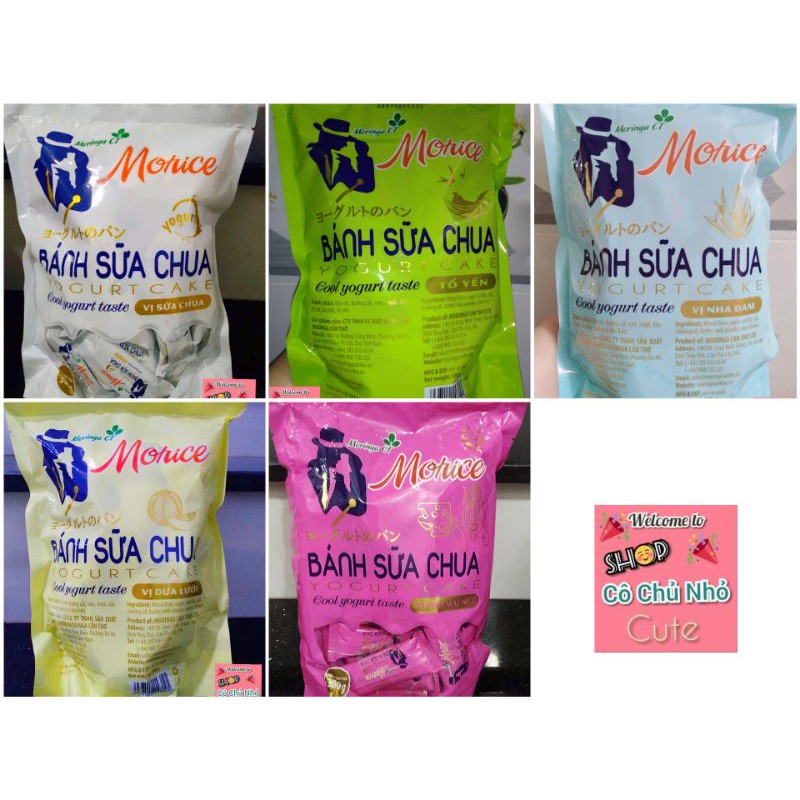 Bánh sữa chua Morice đủ 5 vị Sữa Chua , Nha Đam , Dưa Lưới , Tổ Yến , Phô Mai Ngô 300g