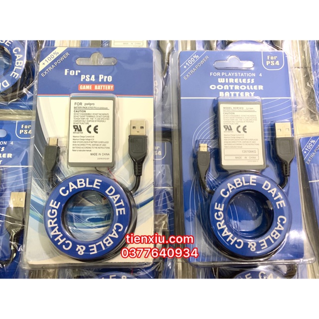 pin thay thế tay cầm ps4 kèm cable usb không bảo hành không đổi trả