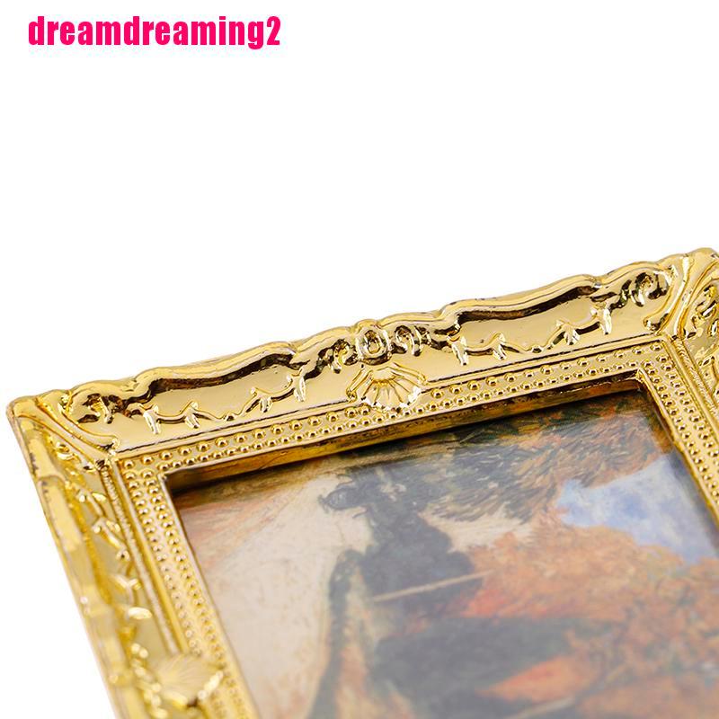 Mô Hình Tranh Sơn Dầu mini Tỉ Lệ 1: 1 Dùng Để Trang Trí Nhà Búp