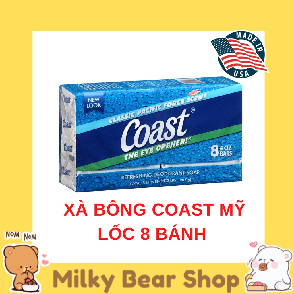 [MỸ] XÀ BÔNG COAST LỐC 8 CỤC