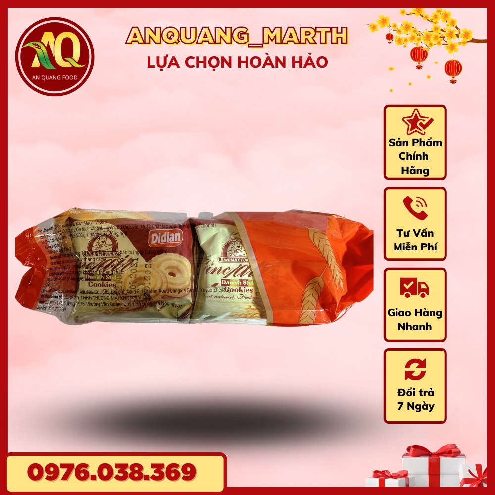 Bánh quy ANQUANG_MARTH,bánh didian vị sữa , Soda,Yến mạch , chuối , dứa gói 476gr-Hàng chất lượng