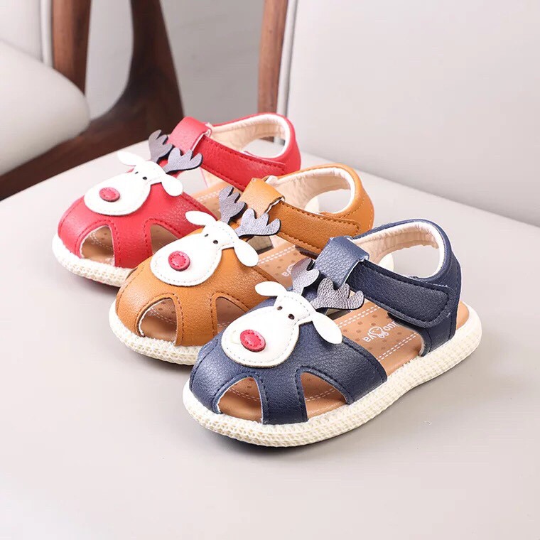 Sandal tập đi cho bé hình Hươu- B01 đế mềm cực đẹp