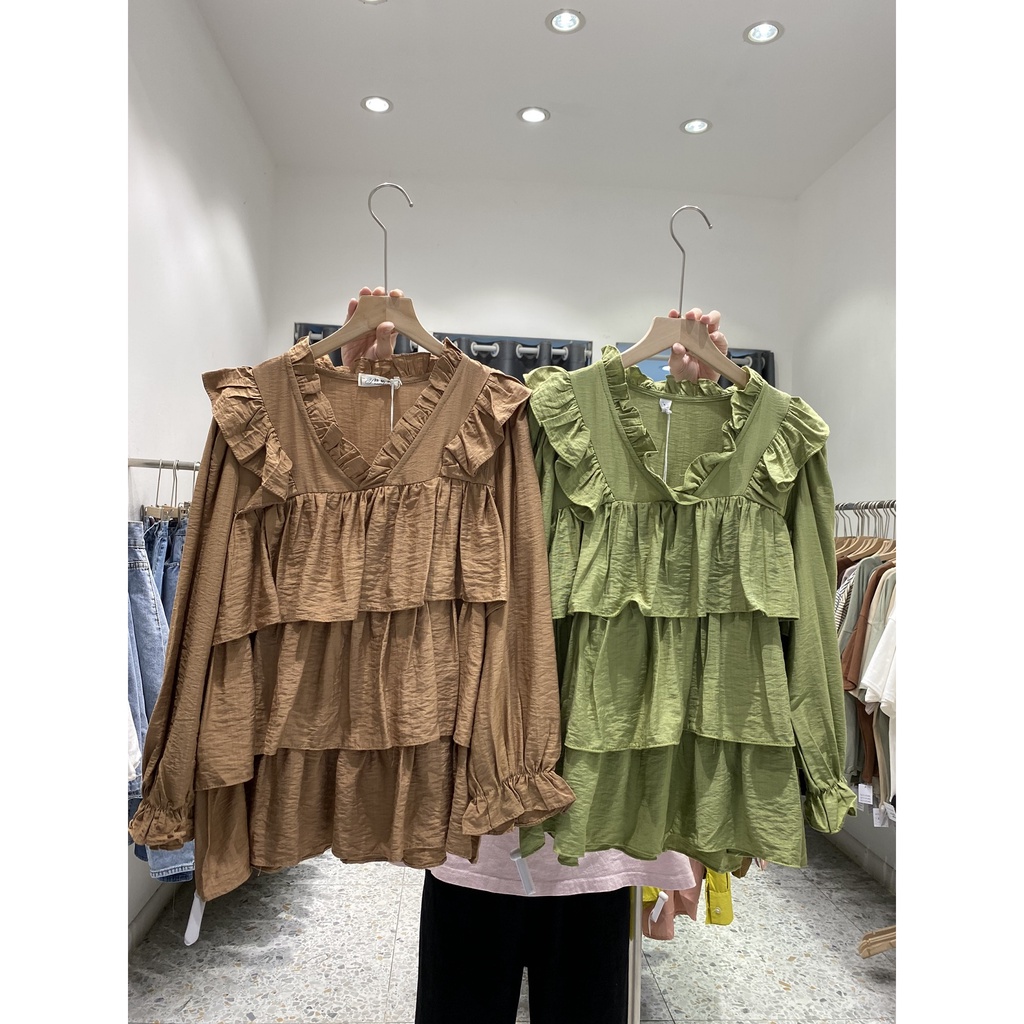 Áo đũi bèo nhiều tầng tay bo A2195 SUSTORE