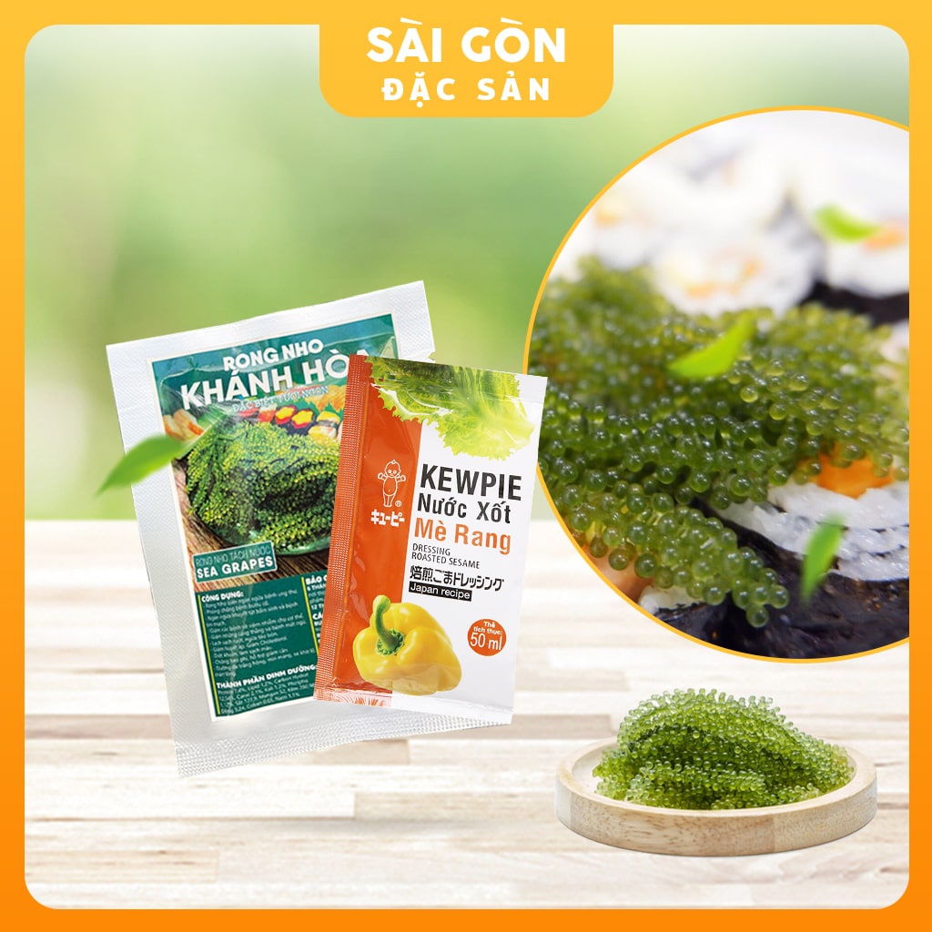 Rong nho tách nước Khánh Hòa Công nghệ tách nước từ rong nho tươi tiêu chuẩn Nhật Bản SÀI GÒN ĐẶC SẢN