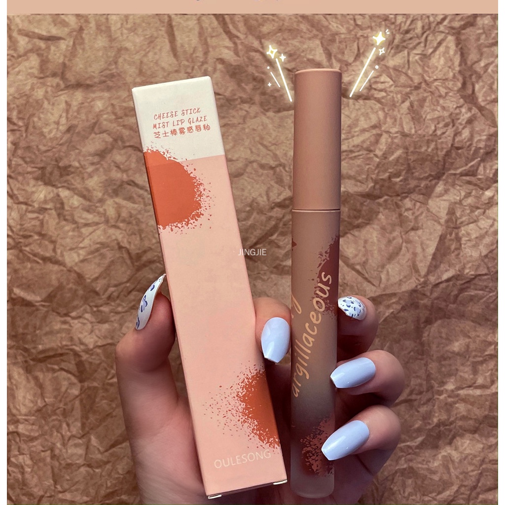 [Hàng mới về] Son môi dòng phô mai tông lì mịn như nhung chống thấm nước lâu phai màu