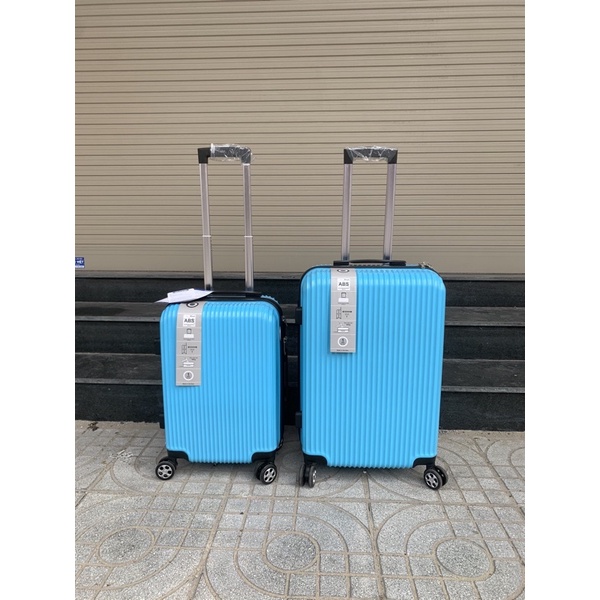 Vali nhựa dây kéo đôi, khoá TSA