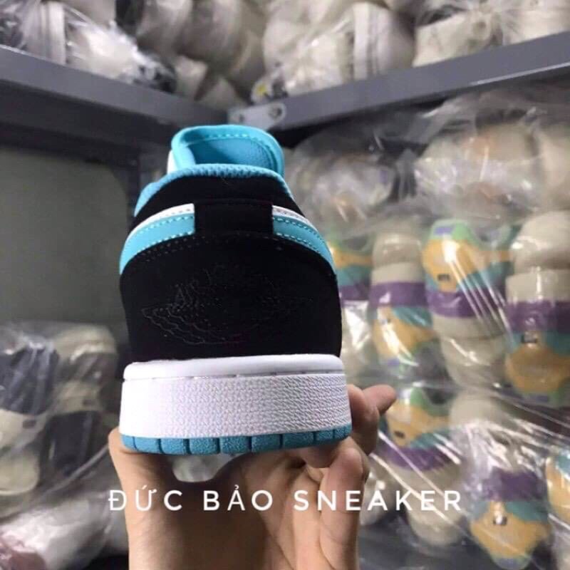 giày Jordan 1 xanh ngọc   ❤️tặng kèm dây❤️  giày thể thao nam nữ sneaker  jd1 cổ thấp  hàng 11 Full hộp | BigBuy360 - bigbuy360.vn