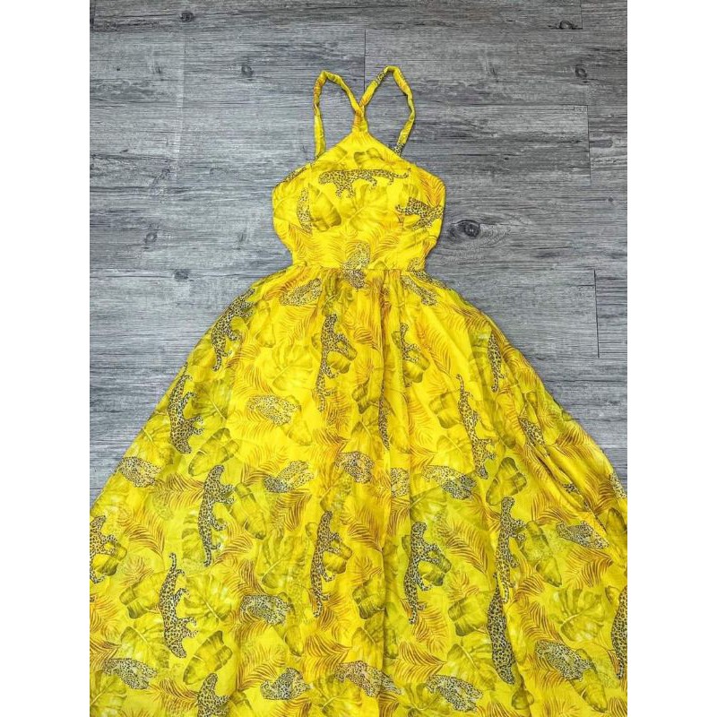 ĐẦM MAXI YẾM ĐAN LƯNG XẺ TÀ