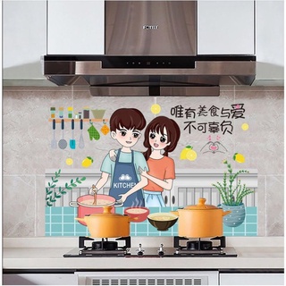 Decal dán bếp chống dầu mỡ (kích thước 60cm x 90cm)