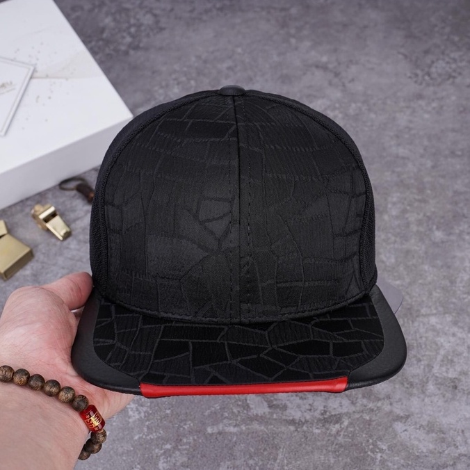 Nón Sơn chính hãng dáng snapback dành cho nam chất liệu vải lưới phối da cao cấp MC168 - Hùng Nón Hiệu