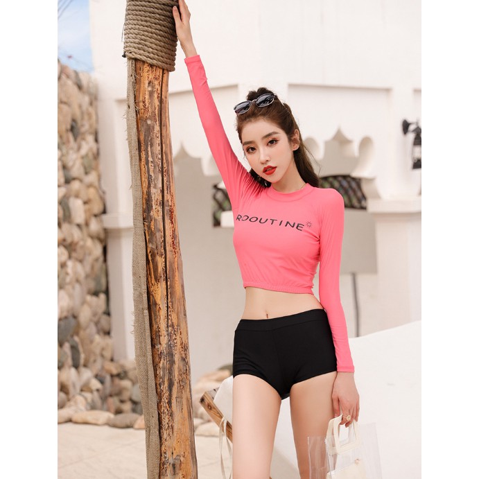 BikiniStoreVn : Đồ Bơi 2 Mảnh Tay Dài Croptop B122