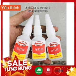 Keo waloc đính đá nail, keo dán móng giả dán phụ kiện, keo bê tông gắn móng giả, keo waloc chai lẻ, hàng chuẩn loại 1