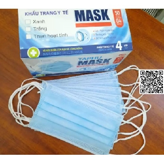 Khẩu trang y tế 4 lớp hộp 50 cái TAPHUMASK 800