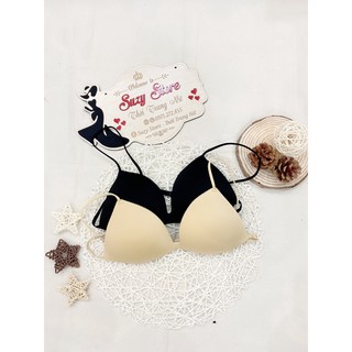 Áo lót ôm ngực đúc su dây mảnh, áo ngực nữ đệm nâng ngực AL1 - Suzy Store