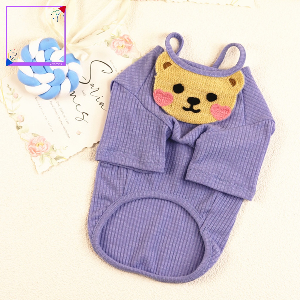 Bộ Áo Liền Quần In Họa Tiết Hoạt Hình Dễ Thương Chống Nứt Nẻ Cho Thú Cưng