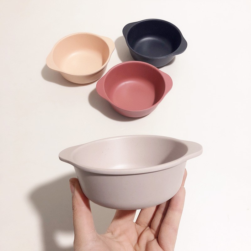 Bát ăn dặm bột sợi tre phong cách Hàn Quốc Monochrome Small Bowl - Đồ dùng cho bé ăn dặm