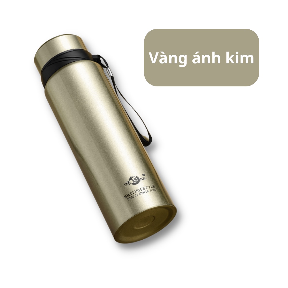 Bình giữ nhiệt 1000ml đẹp INOX 304 cao cấp, bình đựng nước giữ nhiệt thể thao Boom Store