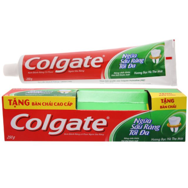 Kem Đánh Răng Colgate Bạch Hà Tặng Kèm Bàn Chải