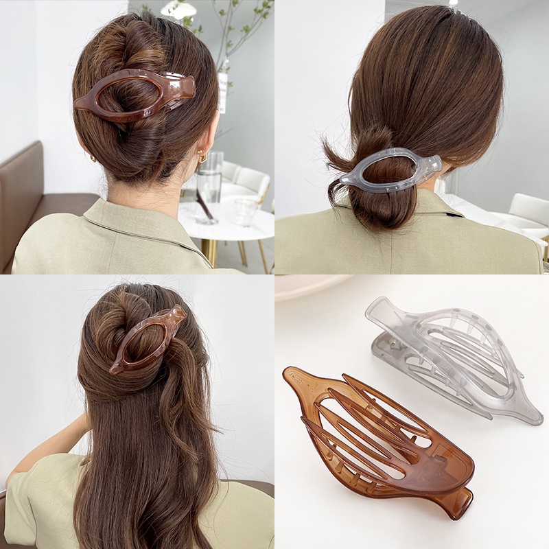 Kẹp Tóc Mỏ Vịt Có Răng Kiểu Hàn Quốc Cho Nữ