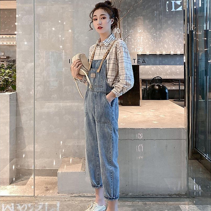 [Mã FADIRECT20 giảm 20K đơn 150K] Quần Yếm Jeans Ống Đứng Thời Trang Cho Nữ | BigBuy360 - bigbuy360.vn