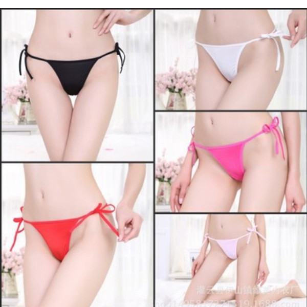 Quần lót buộc dây trơn lọt khe - Chọn màu