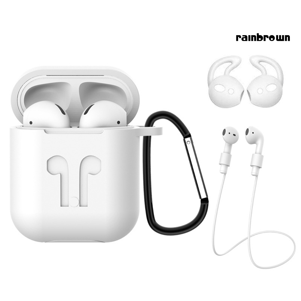 Set 4 Nút Silicone Bọc Tai Nghe Chống Thất Lạc Cho Airpods 1 / 2