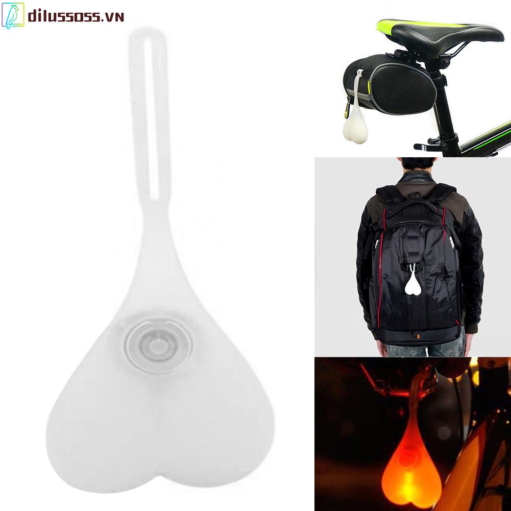 Đèn LED Cảnh Báo Hình Quả Trứng Gắn Đuôi Xe Đạp Bằng Silicone