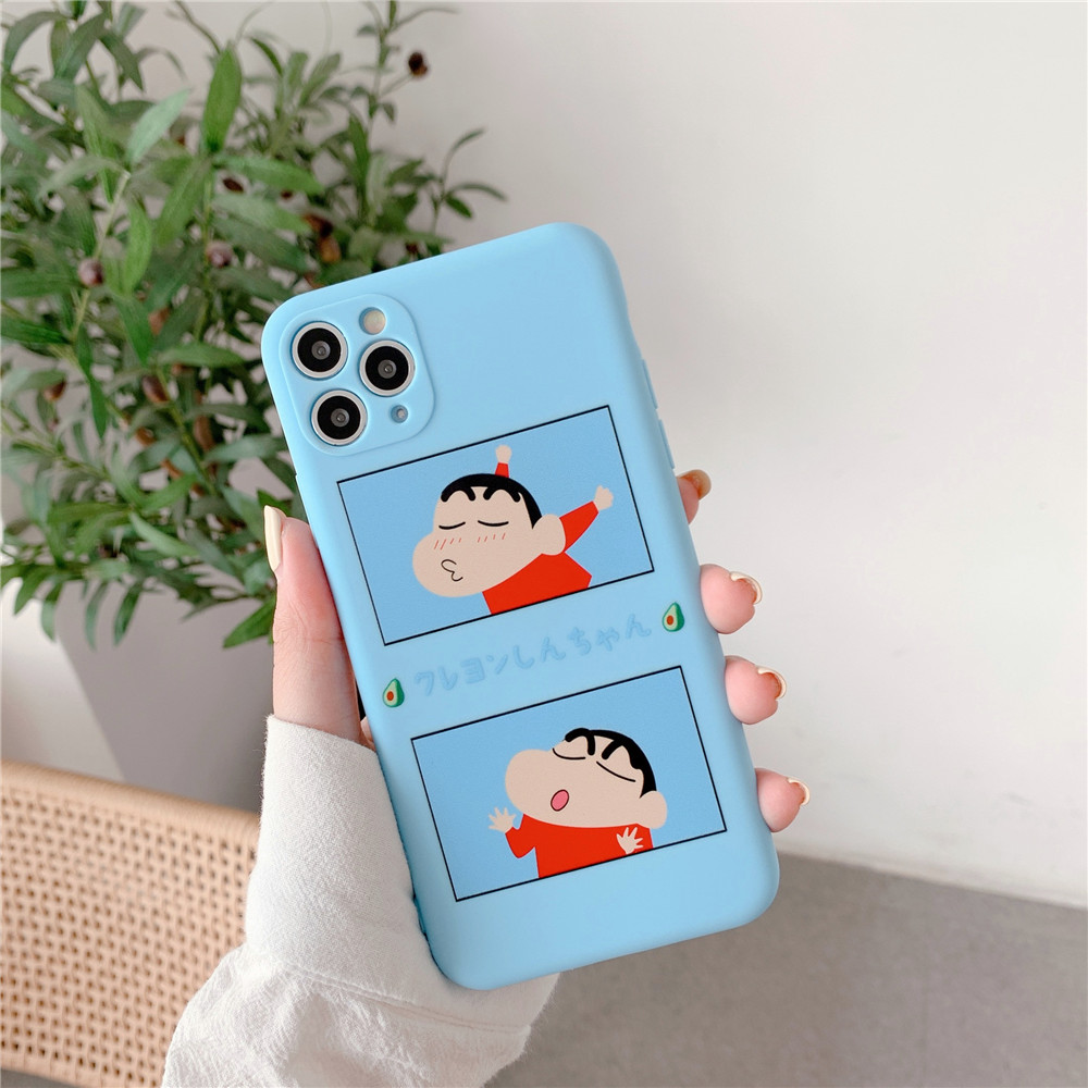 Trong kho!Ốp Điện Thoại Tpu In Hình Cậu Bé Bút Chì Shin-Chan Dễ Thương Cho IPhone6 7Plus 8Plus XS 11 Pro Max 12