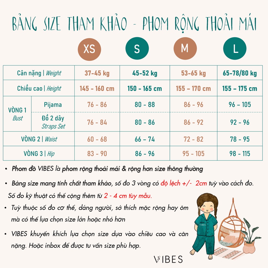 VIBES Đồ bộ Pijama ngắn Lụa trơn cao cấp Wood Silk Py Set