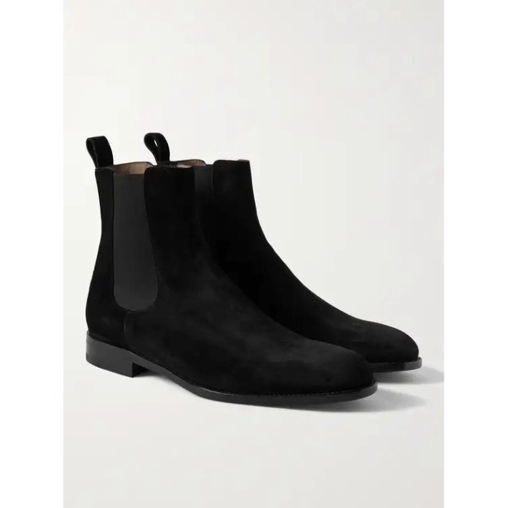 Giày Chelsea Boots thời trang nam màu đen chất liệu da lộn | BigBuy360 - bigbuy360.vn