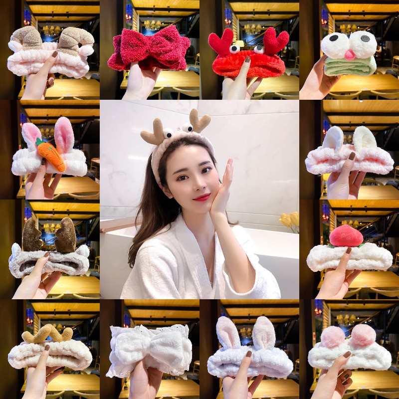 Băng Đô Cài Tóc Bản Rộng Chất Liệu Mềm Mại Co Giãn Chống Trượt Phong Cách Hàn Quốc Xinh Xắn Cho Nữ