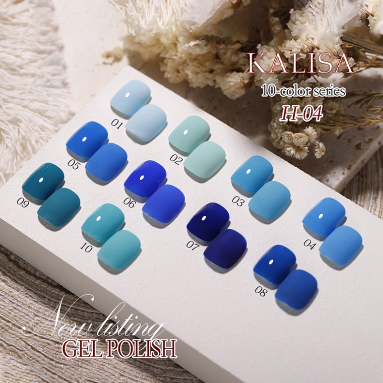 Sơn móng tay, Angels UV gel polish, Chuỗi Klein màu H4 xanh lam