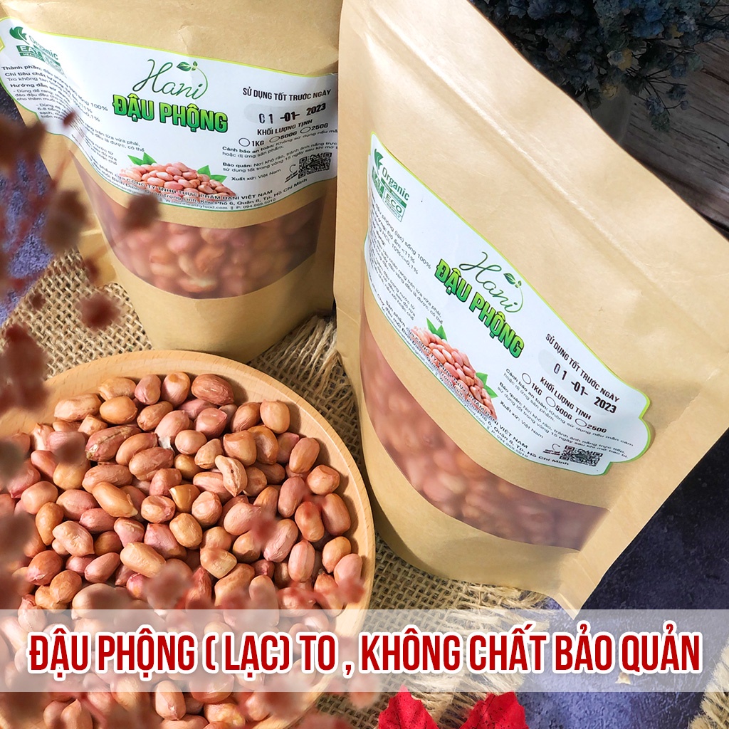 1kg Đậu Phộng Sống Sạch Không Chất Bảo Quản  Hạt To 👀 HANI FOOD