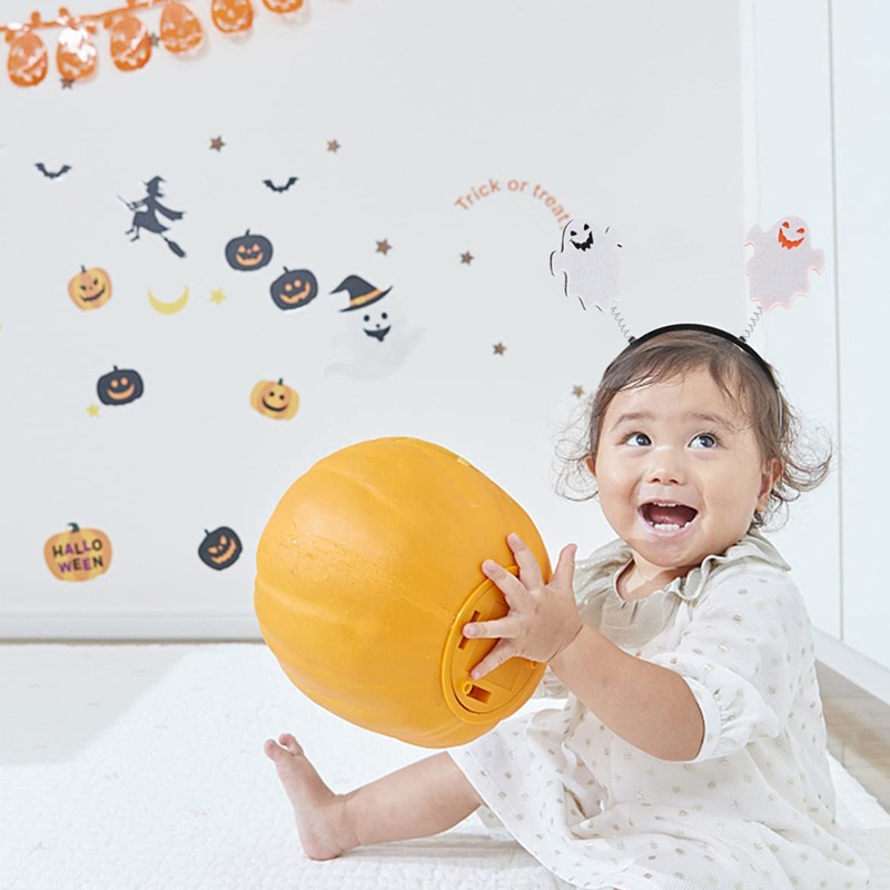 Băng Đô Cài Tóc Hình Cánh Bí Ngô Cho Tiệc Halloween