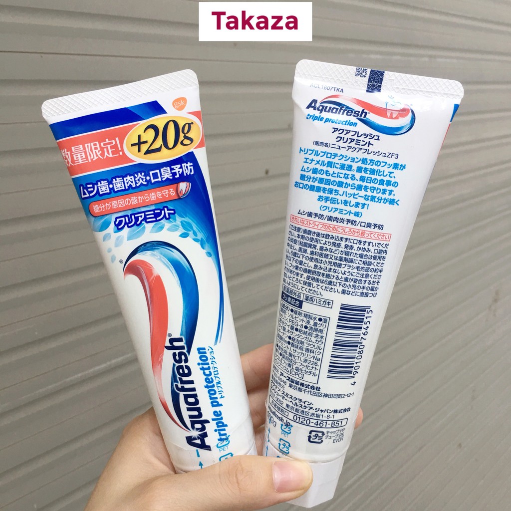 KEM ĐÁNH RĂNG AQUAFRESH 160G NHẬT BẢN