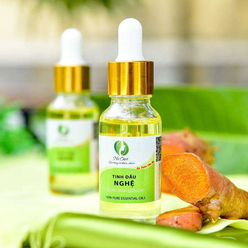 Tinh Dầu Nghệ Nguyên Chất 20ml làm mờ sẹo, mờ thâm chăm sóc da, làm lành vết thương, chống lão hóa NuCare